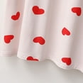 thumbnail image 4 of Nrmvnmi Womens Cotton Nightgown V Neck Nightshirts Sleeveless Sleepwear Casual Print Sleepdress Red Heart Print Dressy Shirts, 4 of 6