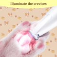 thumbnail image 4 of Dog Grooming Kit with LED Display, Ultra-Low Noise Dog Paw Trimmer, Cordless Hair Trimmer for Paws, Ears, Face, Rump with LED Light (White), 4 of 5