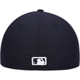 thumbnail image 4 of Men's New Era Navy Milwaukee Brewers White Logo 59FIFTY Fitted Hat, 4 of 6