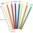 thumbnail image 2 of 100 Pack Disposable Jumbo Straws for Drinking Smoothies & Bubble Boba Tea, Individually Wrapped Large Wide Straw for Milkshakes, 9.5x0.5 in, 2 of 5