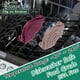 thumbnail image 5 of Colador de silicona con clip para todas las ollas y sartenes, colador de pasta, colador de alimentos con clip para carne, verduras y frutas, colador de cocina de silicona (rosa almendra), 5 of 6