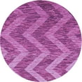 thumbnail image 1 of Ahgly Tapis Rond Lavable en Machine Intérieur Transitionnel Heliotrope Violet, 3 Pieds Rond, 1 of 7