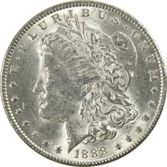 1888 Morgan Dollar CH AU Choice About Uncirculated Silver $1 Coin