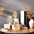 thumbnail image 4 of Usbinx Life Owl Statues Set Hear No Evil See No Evil Speak No Evil Resin Figurines Shelf Decor Living Room Office Mantel Bookcase Accent 3 Pieces, 4 of 6