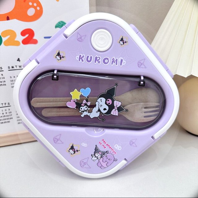 Sanrio-fiambrera portátil Kawaii HelloKitty, MyMelody Kuromi, Picnic de dibujos animados para estudiantes, 1300ML, fiambrera fresca portátil para trabajadores de oficina xuanjing unisex