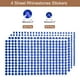 thumbnail image 2 of 1394Pcs 4mm/6mm Rhinestone Stickers for Crafts, 4 Sheet Round Rhinestone Sticker for Scrapbooking, Deep Blue, 2 of 5