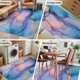 thumbnail image 6 of 3x5 Washable Area Rug, Purple Gold Marble Non-Slip Rectangle Rug for Living Room Bedroom, Modern Indoor Low Pile Floor Mat for Home Decor, 6 of 9
