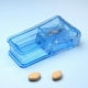 thumbnail image 5 of Cortador de pastillas 2 piezas divisor de pastillas para cortar pastillas pequeñas cortadores de pastillas para pastillas pequeñas o grandes profesional para tabletas medicina vitamínica (azul+pú, 5 of 5