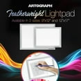 thumbnail image 3 of Artograph Ultra-Thin Lightpad, Featherweight 12" x 17" Dimmable Drawing & Tracing Board, 3 of 7