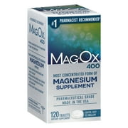 (3 pack) Mag-Ox 400 Magnesium Oxide Dietary Mineral Supplement Tablets 120 Count