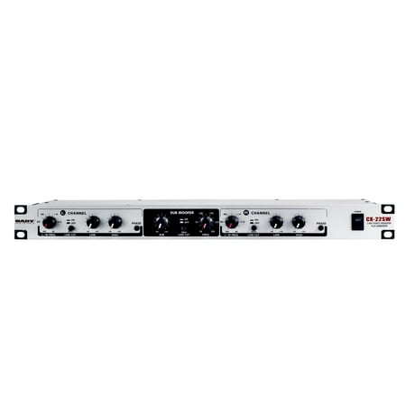 Nady CX-22SW 2-way Active Crossover - Low/high output for each channel, phase inversion, low-cut subsonic