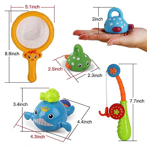 Dwi Bath Toys Mold Free Fishing Games Whales Free Water Table Pool