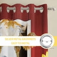 thumbnail image 6 of Cows Sunflowers Kitchen Curtains Window Panels, Spring Floral Bees Farmhouse Barn Insulated Window Treatment Curtain, Grommet Curtains for Bedroom/Living Room/Bathroom, 2 Piece 42"Wx63"L, 6 of 8