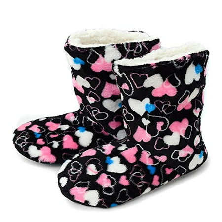 Women’s Snuggled hearts House Slipper Booties Women’s Snuggled hearts House Slipper Booties