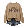 thumbnail image 4 of Football Mom Crewneck Sweatshirt Casual Pullover, 4 of 6