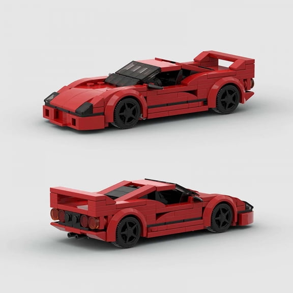 MOC F40 Famous Supercar Technical Speed Champions Race Car Building Blocks Vehicles Educational Bricks Toy Boys Gifts Children