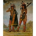 thumbnail image 3 of George Catlin 12x14 Black Modern Framed Museum Art Print Titled - Two Young Men (1835), 3 of 5