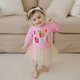 thumbnail image 4 of Jxzom Toddler Baby Girl Birthday Outfits 1-5 Years Birthday Girl Letter Embroidery Long Sleeve A Line Dress Cute Tutu Tulle Birthday Dress, 4 of 9