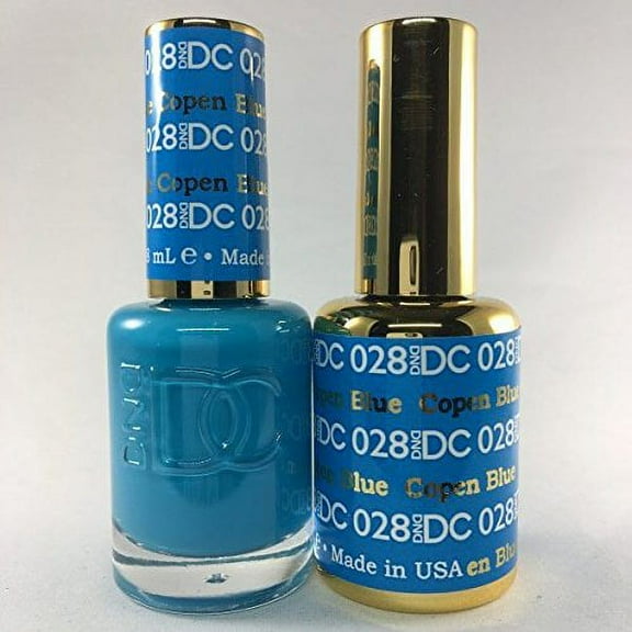 DND - DC Duo Soak off Gel & Matching nail polish - 028 COPEN BLUE
