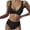 Black, variant on Viikei Bikinis for Women Two Piece Bikini Swimwear Filled Soild Beachwear Swimsuit