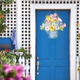 thumbnail image 2 of BINGLI Spring Wreaths for Front Door Wooden Spring Door Hanging Hello Lily Door Sign Wooden Springs Door Hanger Colorful Springs Hanging Decorations for Easter Party Farmhouse Porch Decor, 2 of 8