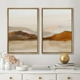 thumbnail image 2 of IDEA4WALL Framed Canvas Print Wall Art Set Brown Mountain Range Ocean Lake Nature Wilderness Modern Art Decorative Geometric Minimal Artwork for Living Room, Bedroom, Office -, 2 of 5