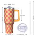 thumbnail image 3 of Tropical Hawaii 40oz Tumbler with Handle, Stainless Steel Vacuum Insulated Leak Proof Flip Straw Lid Great Insulated Mug for Hot Cold Drinks, 3 of 5