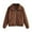 #522-Brown, variant on Roncen Women's Casual Solid Color Long Sleeve Cotton Jacket - Lightweight Warm Zip-Up Coat with Front Pockets - Relaxed Fit Outerwear for Everyday Use