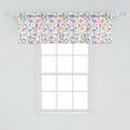 thumbnail image 2 of Ambesonne Birthday Window Valance, Colorful Doodle Pattern Happy and Celebration Jolly Time Theme, Curtain Valance for Kitchen Bedroom Decor with Rod Pocket, 54" X 18", Multicolor, 2 of 3