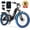 Black, variant on ESKUTE C300 1500W Electric Bike for Adults, 48V 20.8Ah Battery, 32MPH, 26"x4.0" Fat Tire Step-Thru Ebike, Full Suspension Electric Bicycle, 8-Speed White, With Phonebag & Lock, UL2849