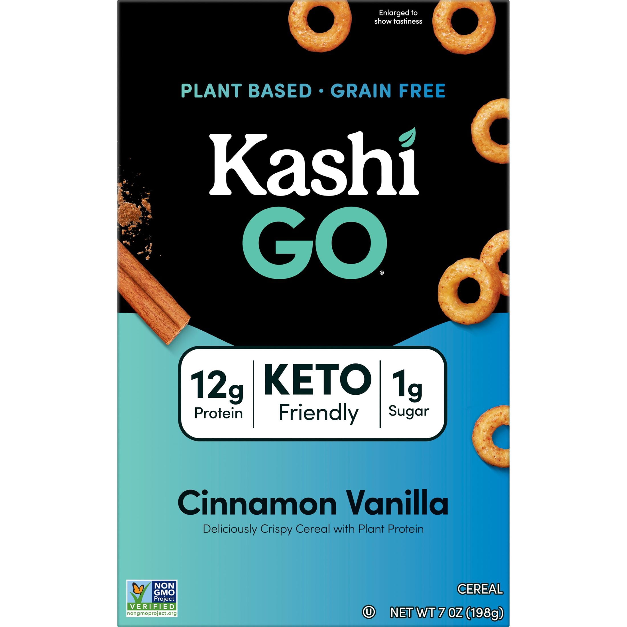 Kashi GO Cinnamon Vanilla Breakfast Cereal, Gluten Free, 7 oz Box