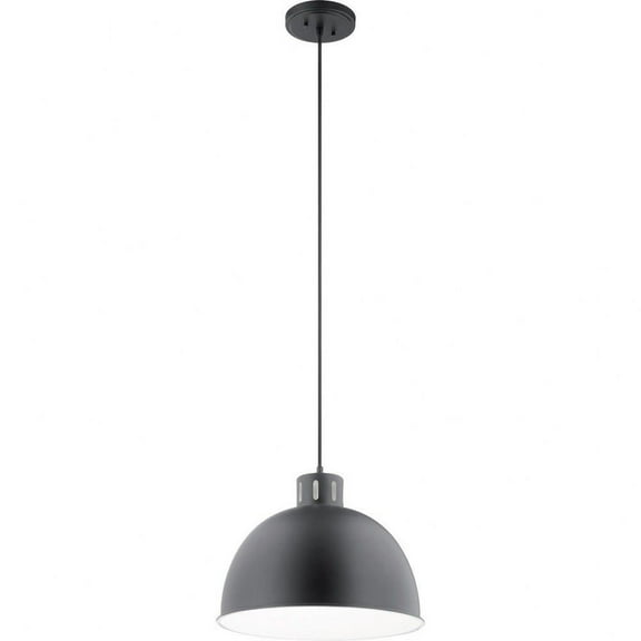1 Light Pendant 12.5 inches Tall By 15.75 inches Wide-Black Finish Bailey Street Home 147-Bel-4187515