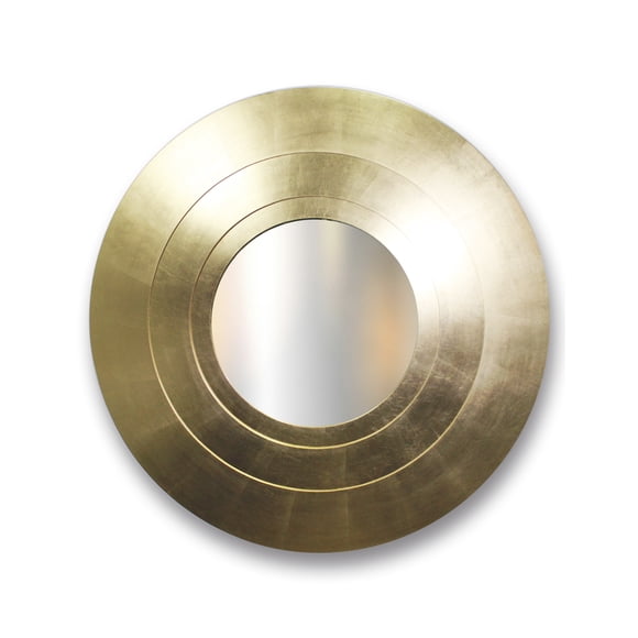 Espejo Decorativo De Pared Circular; Hoja de oro