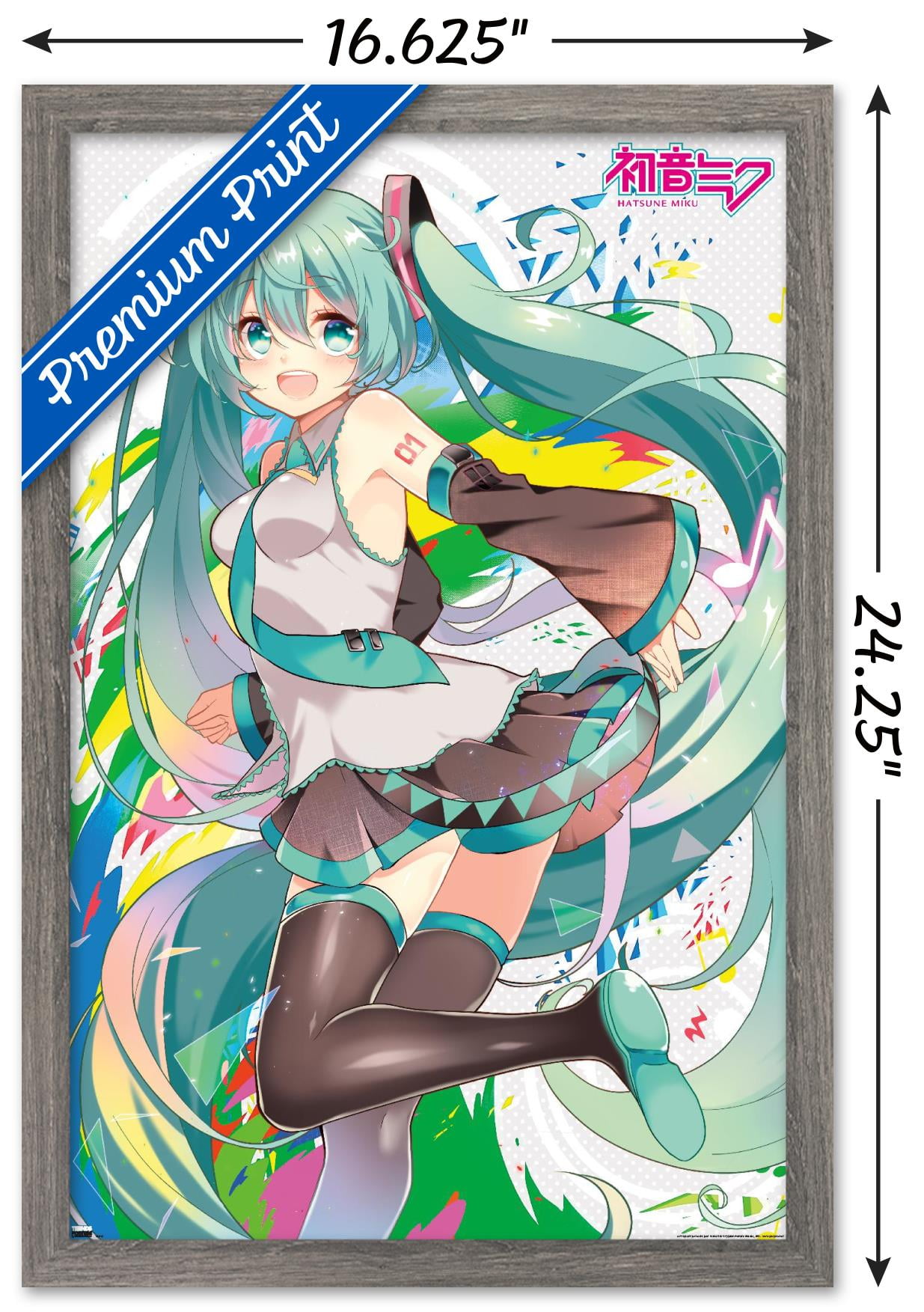 Hatsune Miku - Color Splash Wall Poster, 14.725