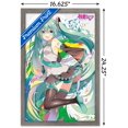 thumbnail image 3 of Hatsune Miku - Color Splash Wall Poster, 14.725" x 22.375", Framed, 3 of 5