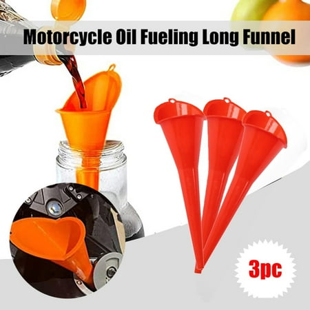 

WANYNG 3PC Flexible Fueling Long Funnel Motorcycle Oil Additive Farmer Machine Funnel One Size