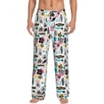 thumbnail image 2 of Kdxio Dinosaur Print Men's Sleep Pajama Pant Lounge Pants with Pockets, 2 of 8