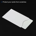 thumbnail image 3 of Uxcell RFID Blocking Thicken Credit Card Sleeves Protector NFC Holder, White,10Pack, 3 of 5