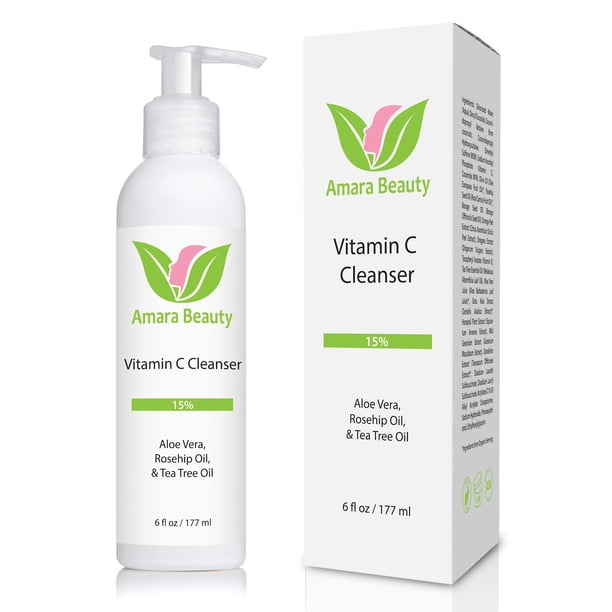 Limpiador facial Amara Beauty con 450 ml de vitamina C al 15%