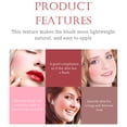 thumbnail image 4 of Qocolhg jusqu'à 50 % de Réduction Soins Personnels et Beauté Liquidation! Ensemble de Blush Liquide Haute Brillance Réparation Rouge Mat Naturel Blush Longue Durée 8ml, Cadeaux pour Femmes, 4 of 4