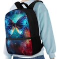 thumbnail image 4 of Uourmeti Butterfly Pattern Design Multiple Pockets Daypack for Travel Outdoor, Premium Non Fade Backpack Large Capacity School Backpack, 4 of 6