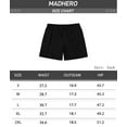 thumbnail image 5 of MADHERO Men's Swim Trunks with Mesh Liner Quick Dry Swimwear Bathing Suit Black Size s, 5 of 6