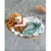 Mermaid Sculpture Clam Shell