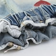 thumbnail image 6 of TIREOW Girls Flare Jeans Casual Embroidered Elastic High Waist Denim Flared Trousers Fashionable Street Style Denim Bell Bottom Pants, 6 of 9