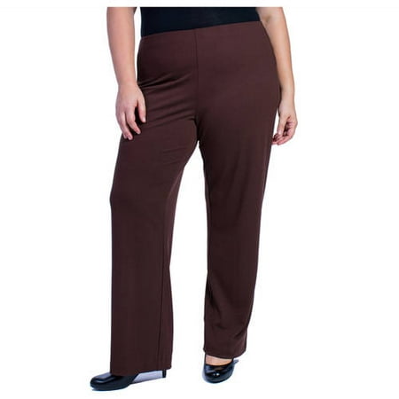 White Stag - Women's Plus-Size Pull-On Dress Pant - Walmart.com
