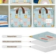 thumbnail image 4 of Yayeee Foldable Storage Basket for Shelves with Handles Waterproof Cloth Bins, Cute Rabbits, 4 of 7
