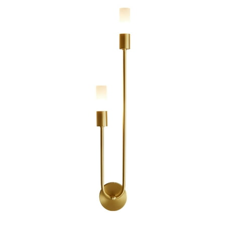 

Toyella All Copper Wall Lamp Simple Aisle Exhibition Hall Bedroom Wall Lamp Gold 220V US