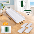 Gutter Color White Rain-gutter Downspout Splash Block 4 Pack White - Walmart.com