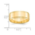 thumbnail image 5 of Primal Gold 14 Karat Yellow Gold 8mm Flat with Step Edge Band Size 11, 5 of 5