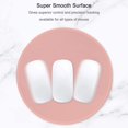 thumbnail image 3 of , Premium-Textured Small Round Mousepad 8.7 x 8.7 Inch White, Stitched Edge Anti-Slip Waterproof Rubber Mouse Mat, Pretty Cute for Office Home Gaming Laptop Men Women Kids, 3 of 7